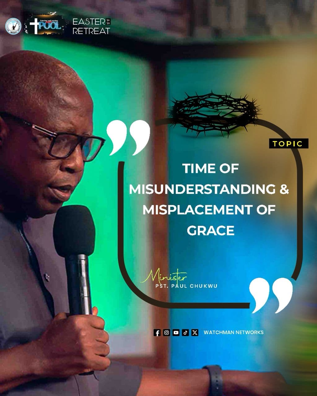 Time of misunderstanding and misplacement of grace - EASTER 2026